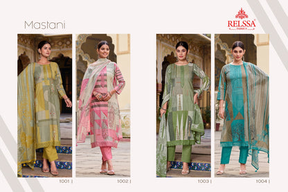 Mastani Relssa Fabrics Cotton Pant Style Suits Wholesale Rate