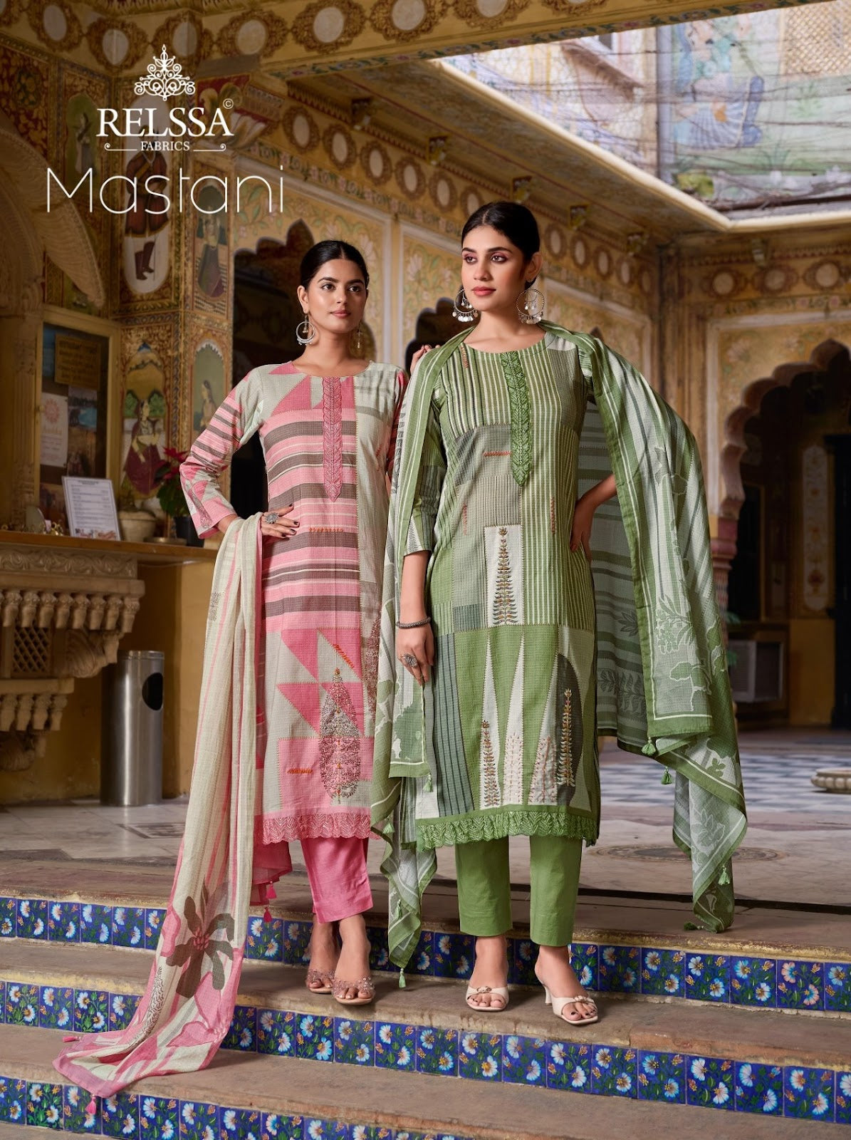 Mastani Relssa Fabrics Cotton Pant Style Suits Wholesale Rate