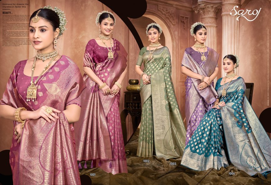 Matka Silk Vol 4 Saroj Sarees Wholesaler Ahmedabad