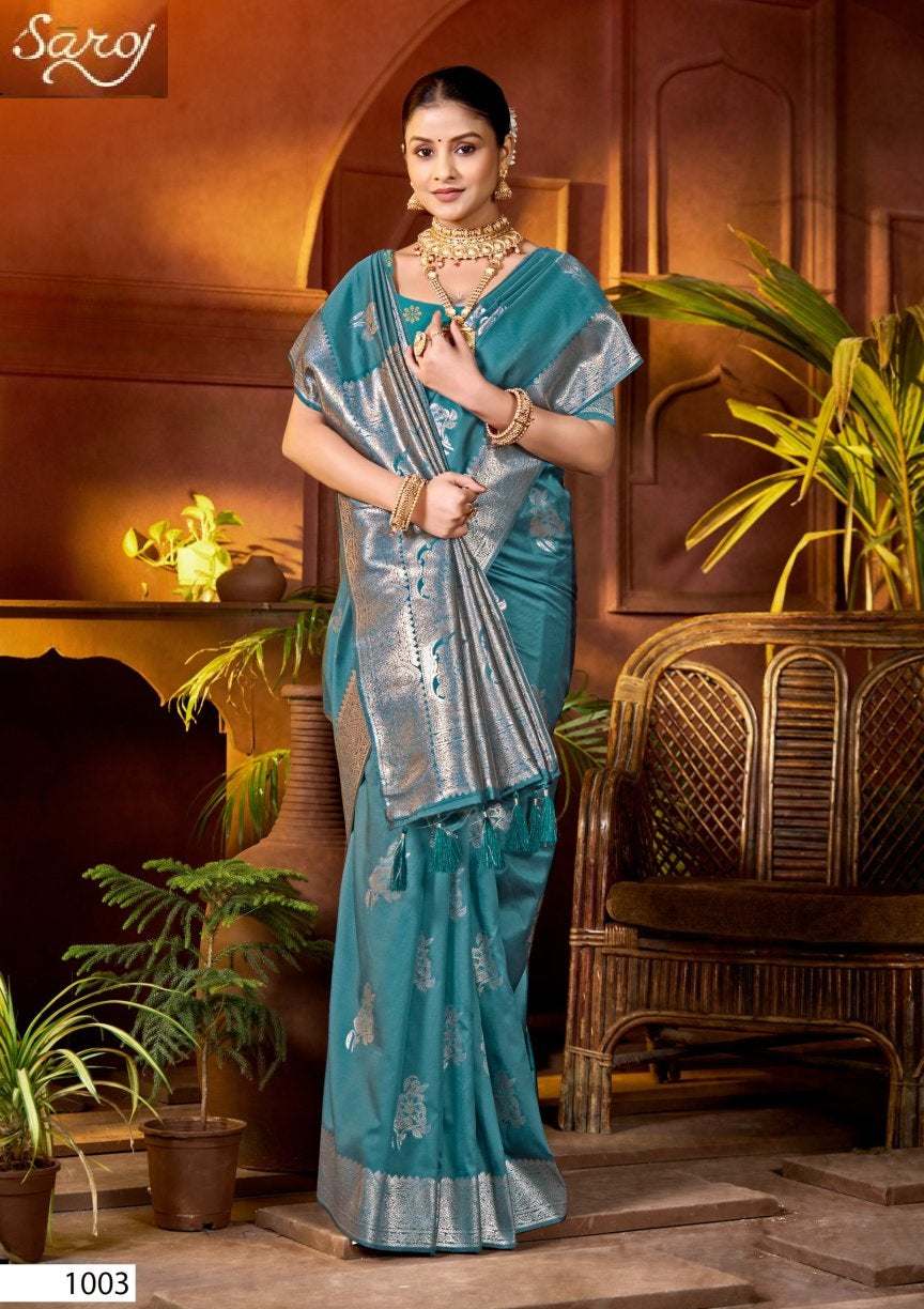 Matka Silk Vol 6 Saroj Sarees Supplier Ahmedabad