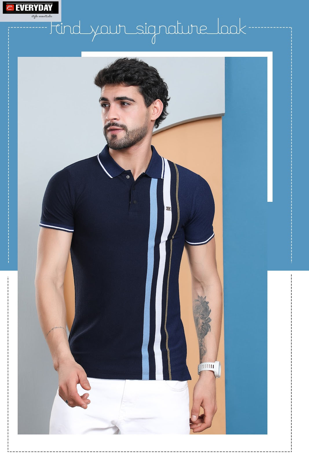 Matty Vol 704 Everyday Auto Stripes Mens Tshirts Manufacturer Gujarat