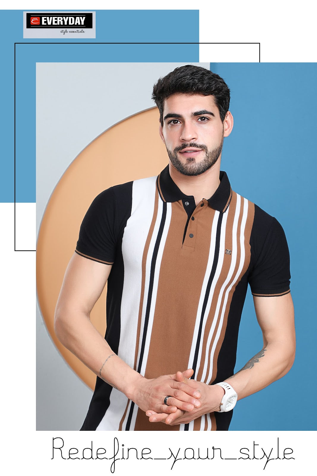 Matty Vol 704 Everyday Auto Stripes Mens Tshirts Manufacturer Gujarat