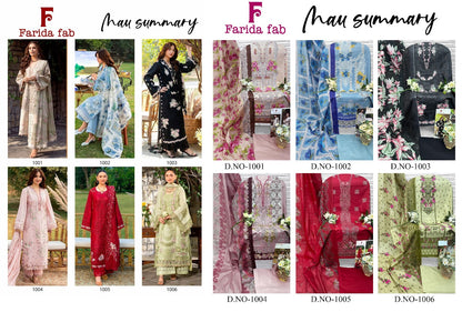 Mau Summary Farida Fab Lawn Cotton Karachi Salwar Suits Wholesaler Ahmedabad