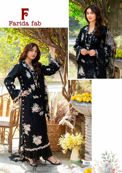 Mau Summary Farida Fab Lawn Cotton Karachi Salwar Suits Wholesaler Ahmedabad
