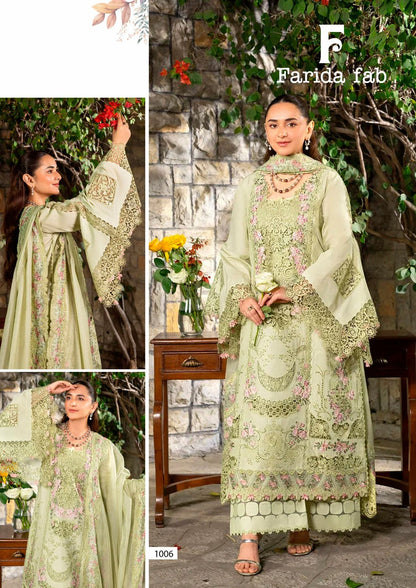 Mau Summary Farida Fab Lawn Cotton Karachi Salwar Suits Wholesaler Ahmedabad