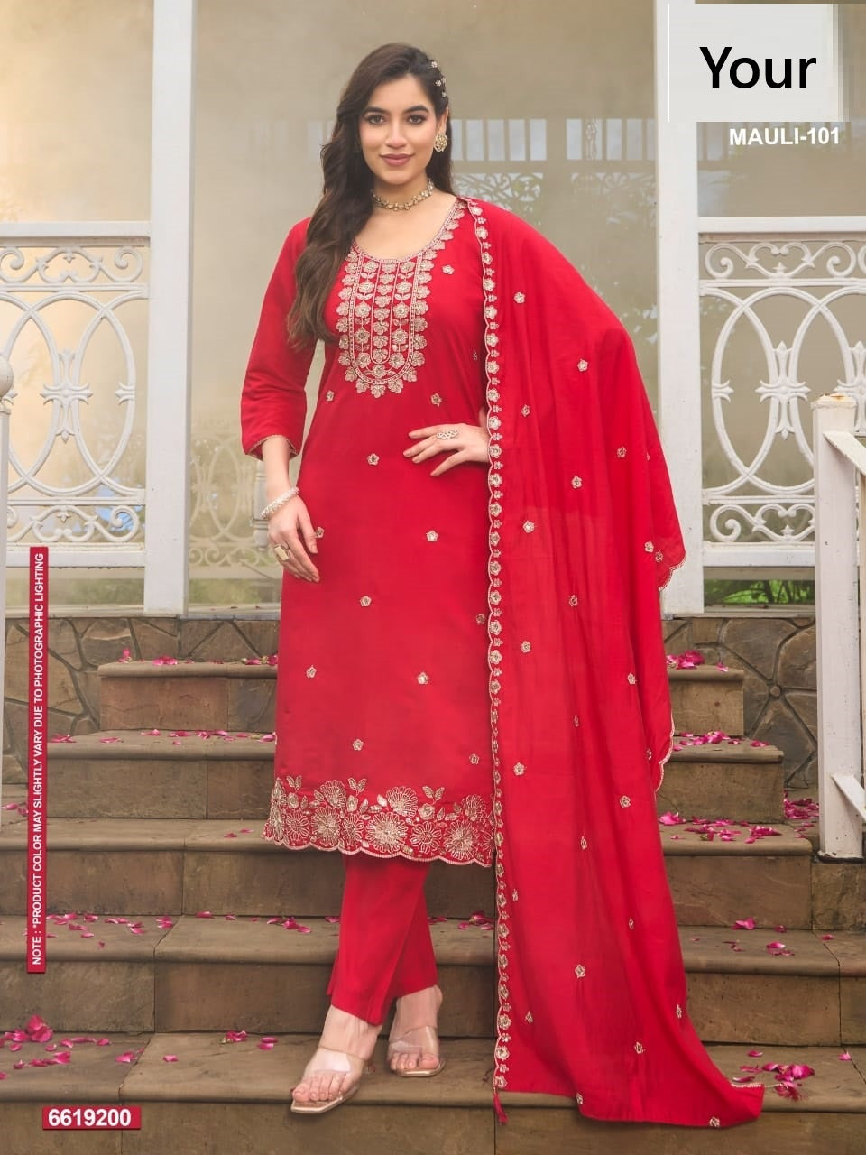 Mauli Your Roman Silk Readymade Pant Style Suits Wholesale Price