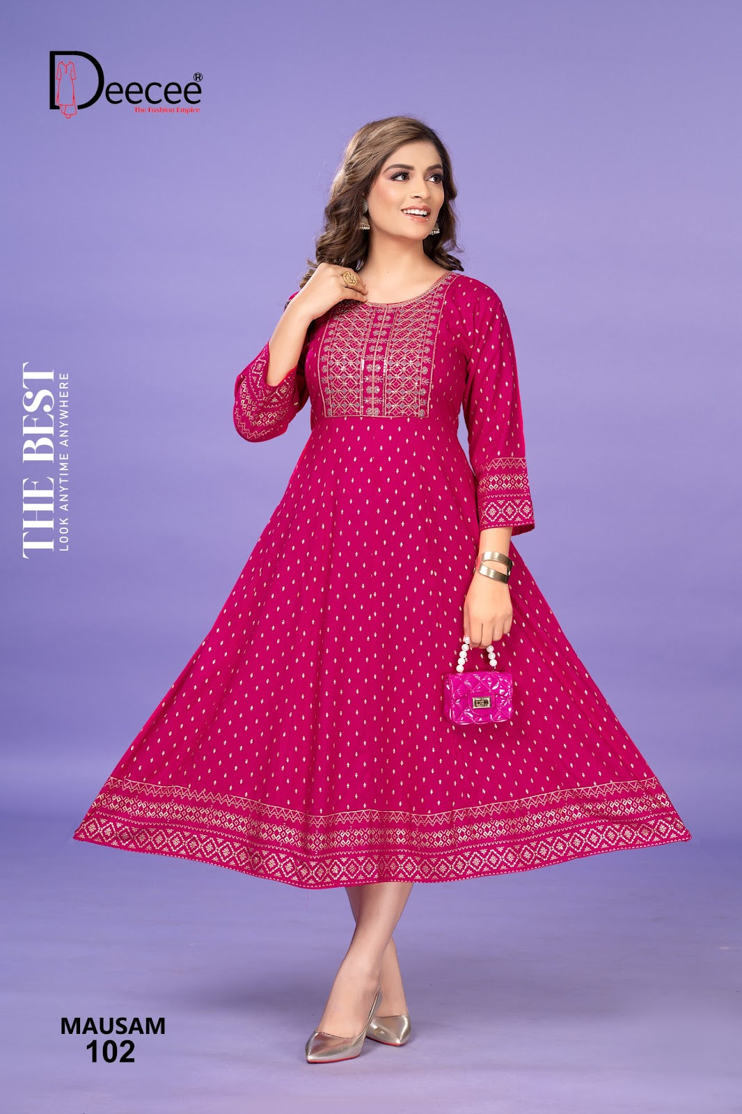 Mausam Deecee Rayon 14Kg Anarkali Kurtis Supplier Ahmedabad
