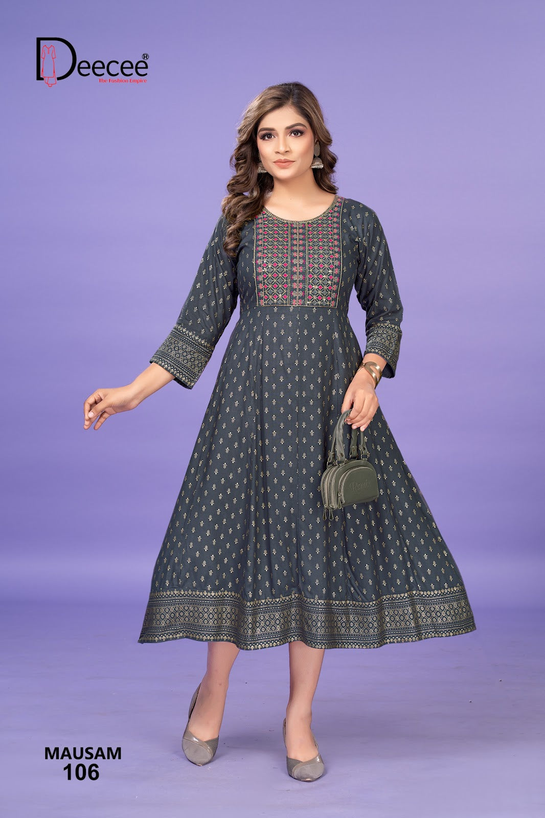 Mausam Deecee Rayon 14Kg Anarkali Kurtis Supplier Ahmedabad