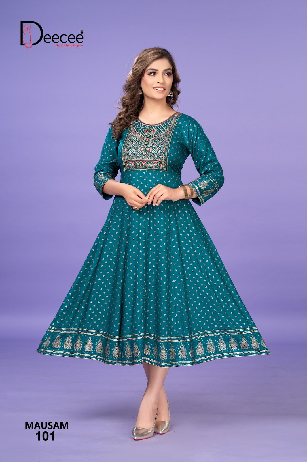Mausam Deecee Rayon 14Kg Anarkali Kurtis Supplier Ahmedabad
