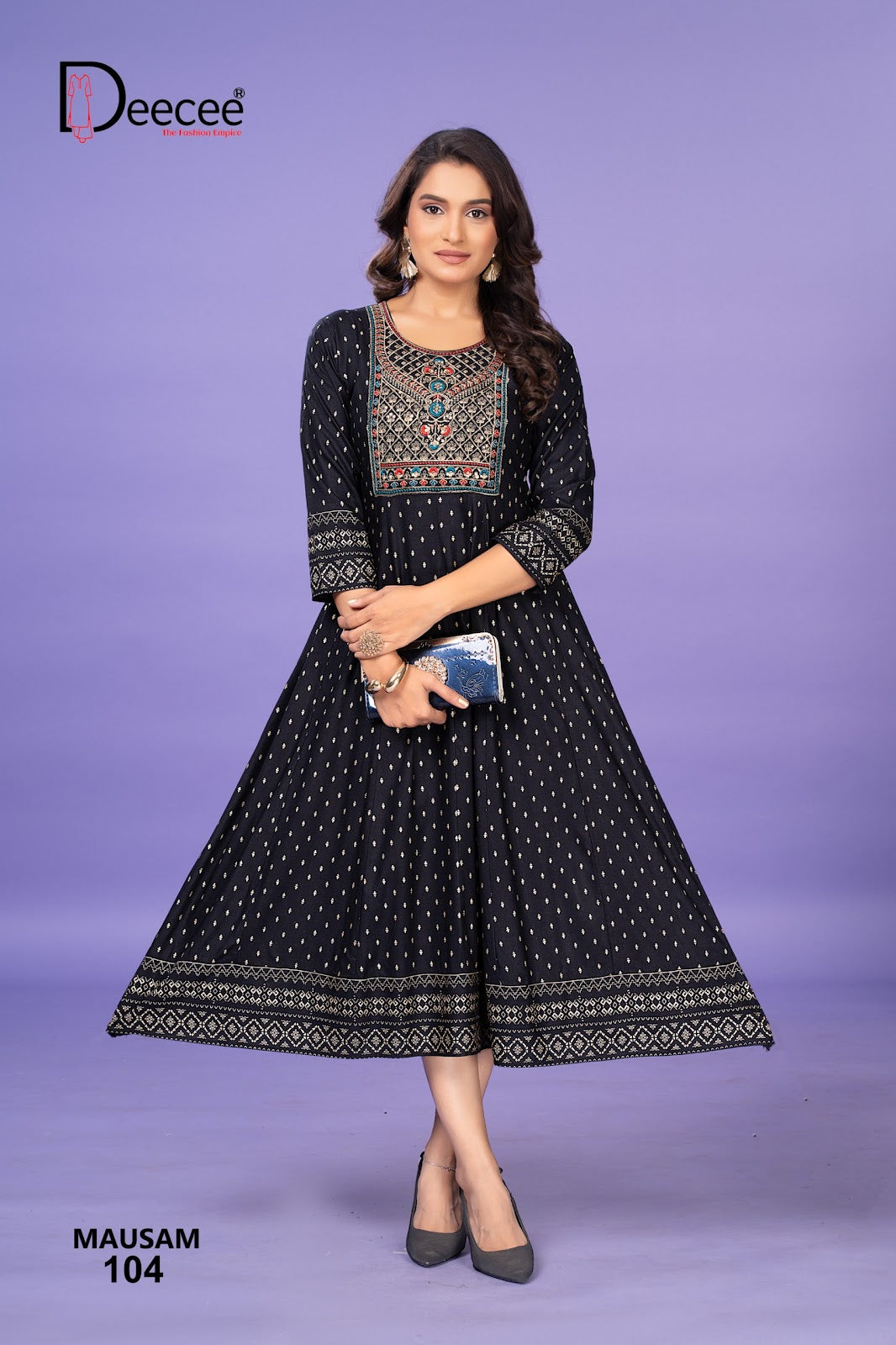 Mausam Deecee Rayon 14Kg Anarkali Kurtis Supplier Ahmedabad