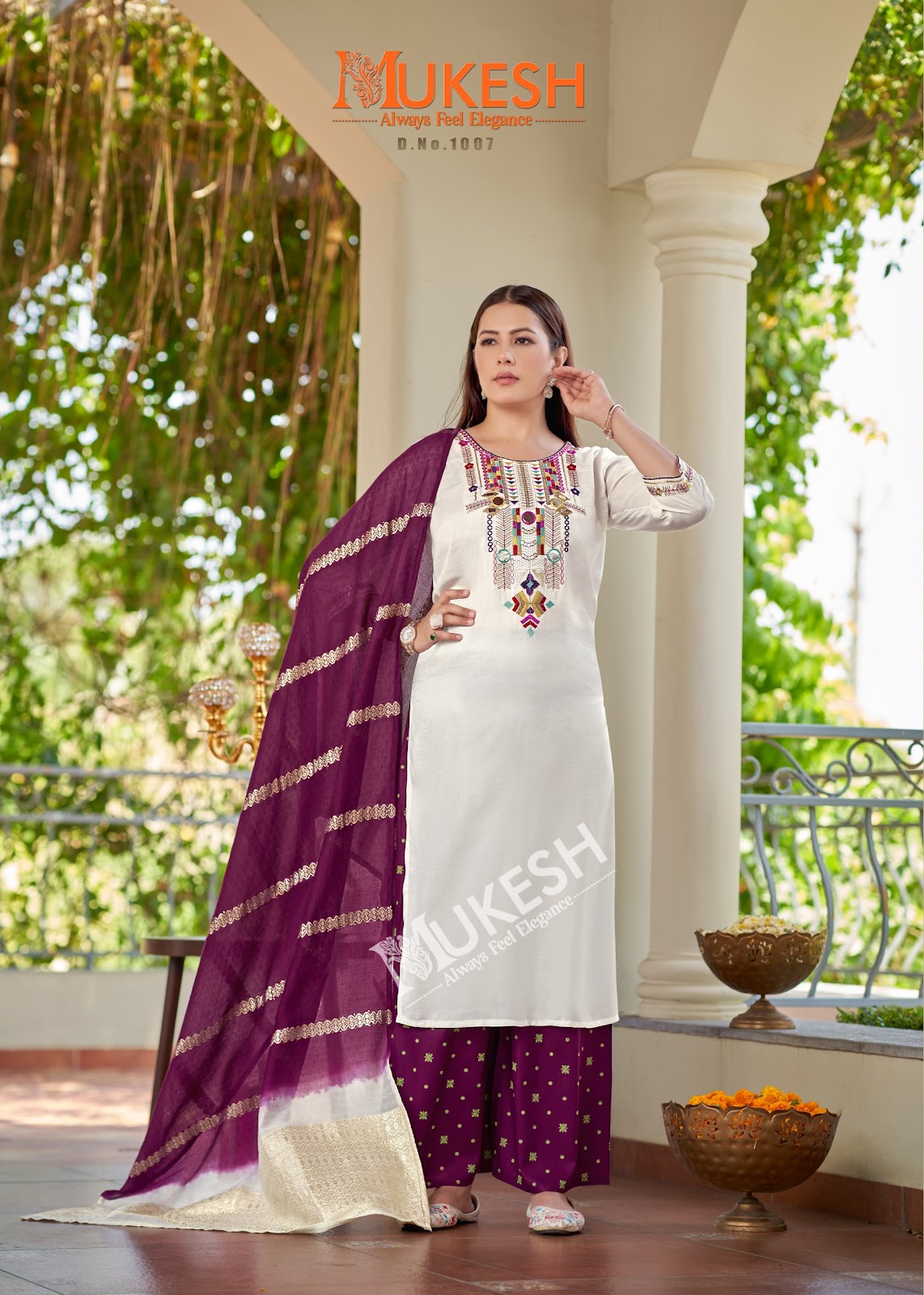 Mausam Mukesh Banwery Rayon 14Kg Readymade Plazzo Style Suits Exporter