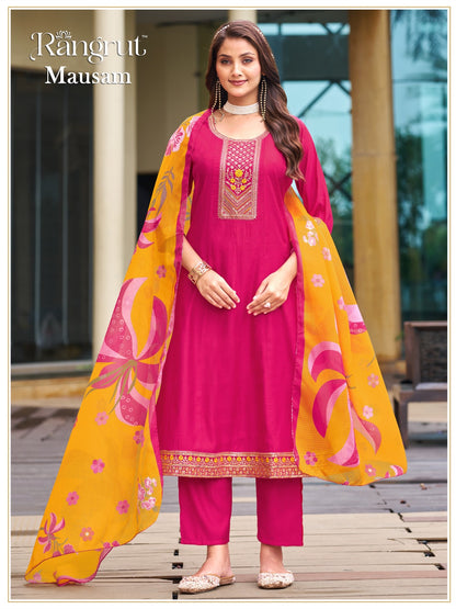 Mausam Rangrut Banwery Vertican Readymade Anarkali Suits Supplier