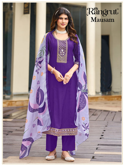 Mausam Rangrut Banwery Vertican Readymade Anarkali Suits Supplier