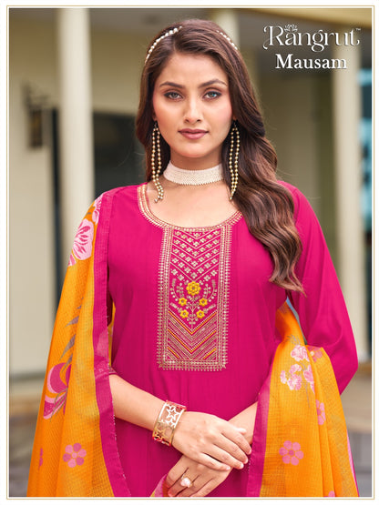Mausam Rangrut Banwery Vertican Readymade Anarkali Suits Supplier