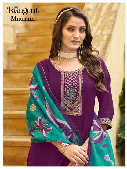 Mausam Rangrut Banwery Vertican Readymade Anarkali Suits Supplier