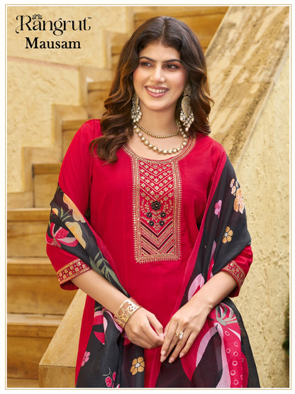Mausam Rangrut Banwery Vertican Readymade Anarkali Suits Supplier