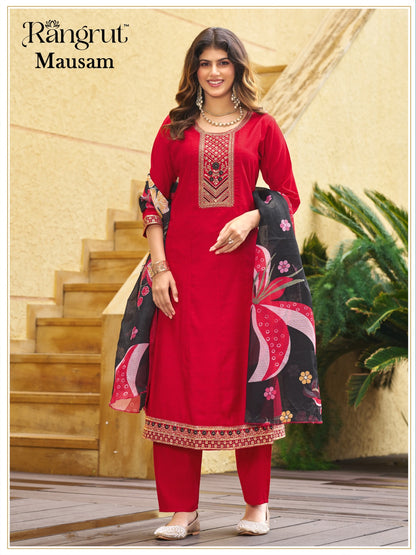 Mausam Rangrut Banwery Vertican Readymade Anarkali Suits Supplier