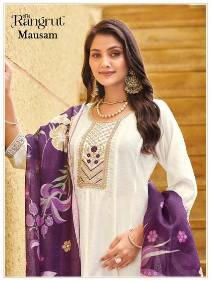 Mausam Rangrut Banwery Vertican Readymade Anarkali Suits Supplier