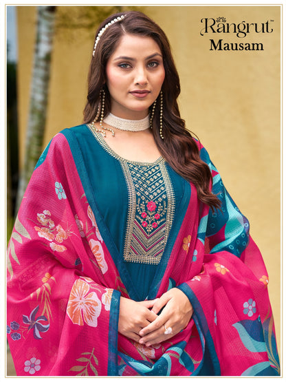 Mausam Rangrut Banwery Vertican Readymade Anarkali Suits Supplier