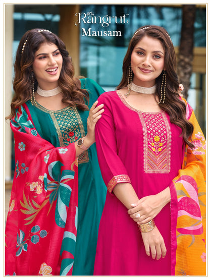 Mausam Rangrut Banwery Vertican Readymade Anarkali Suits Supplier