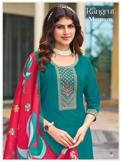 Mausam Rangrut Banwery Vertican Readymade Anarkali Suits Supplier