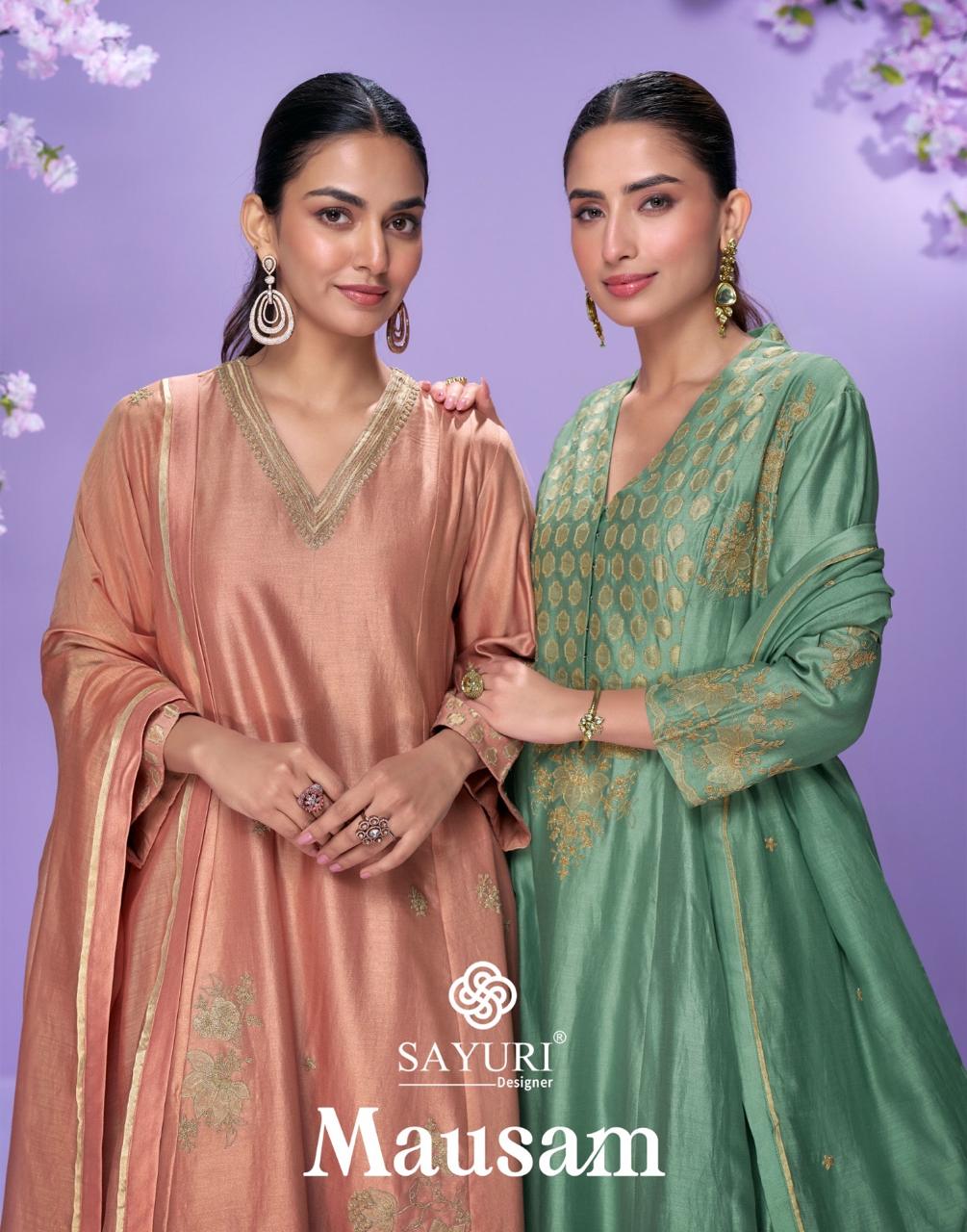 Mausam Sayuri Roman Silk Readymade Suits Supplier