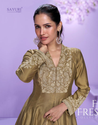 Mausam Sayuri Roman Silk Readymade Suits Supplier