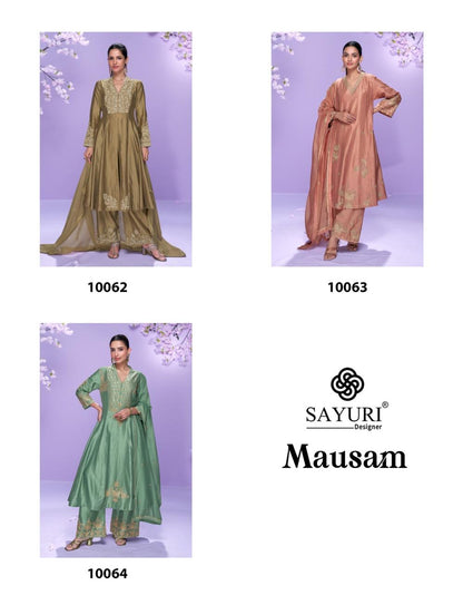 Mausam Sayuri Roman Silk Readymade Suits Supplier