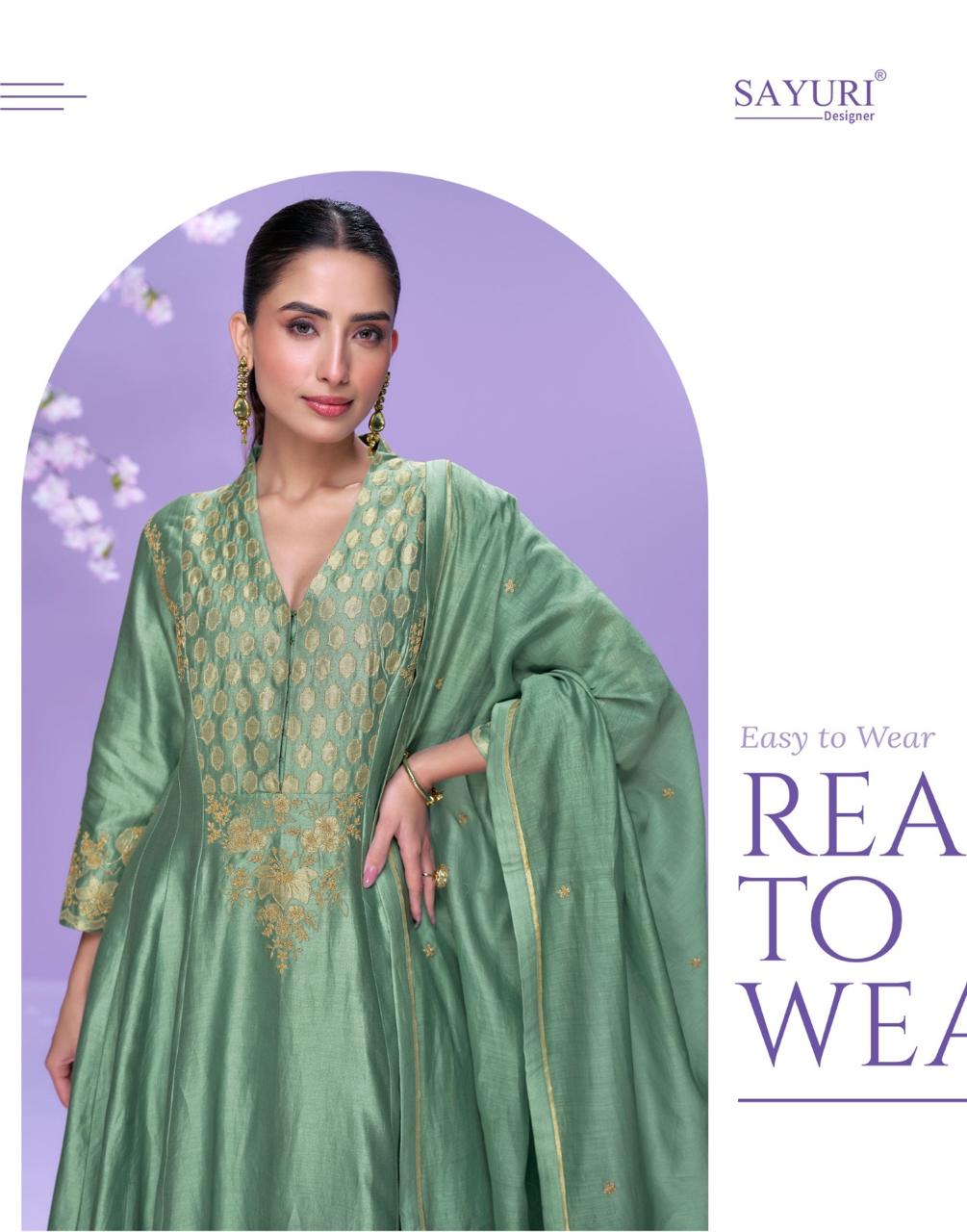 Mausam Sayuri Roman Silk Readymade Suits Supplier