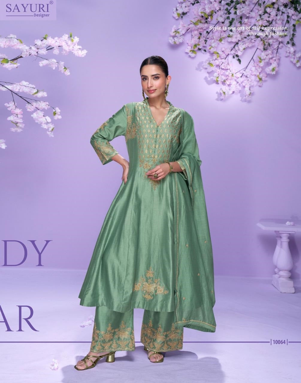 Mausam Sayuri Roman Silk Readymade Suits Supplier