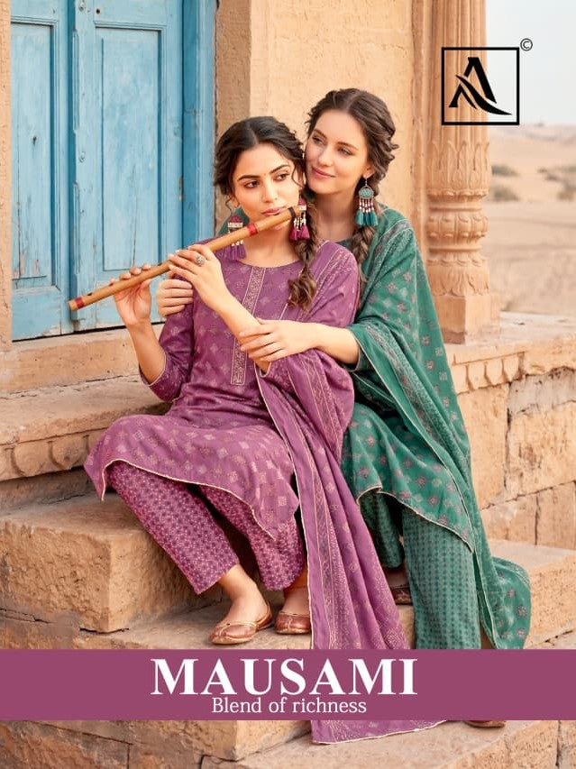 Mausami Alok Viscose Reyon Pant Style Suits Manufacturer Ahmedabad