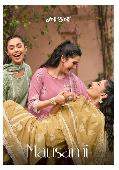 Mausami Jay Vijay Pure Cotton Pant Style Suits Exporter Gujarat