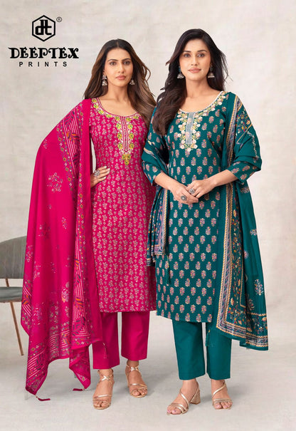Mausami Vol 2 Deeptex Prints Jam Satin Pant Style Suits Wholesaler Ahmedabad