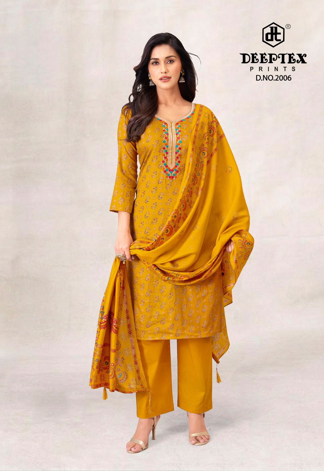 Mausami Vol 2 Deeptex Prints Jam Satin Pant Style Suits Wholesaler Ahmedabad