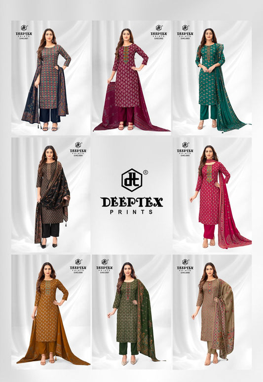 Mausami Vol 3 Deeptex Prints Jam Satin Pant Style Suits Wholesaler Gujarat
