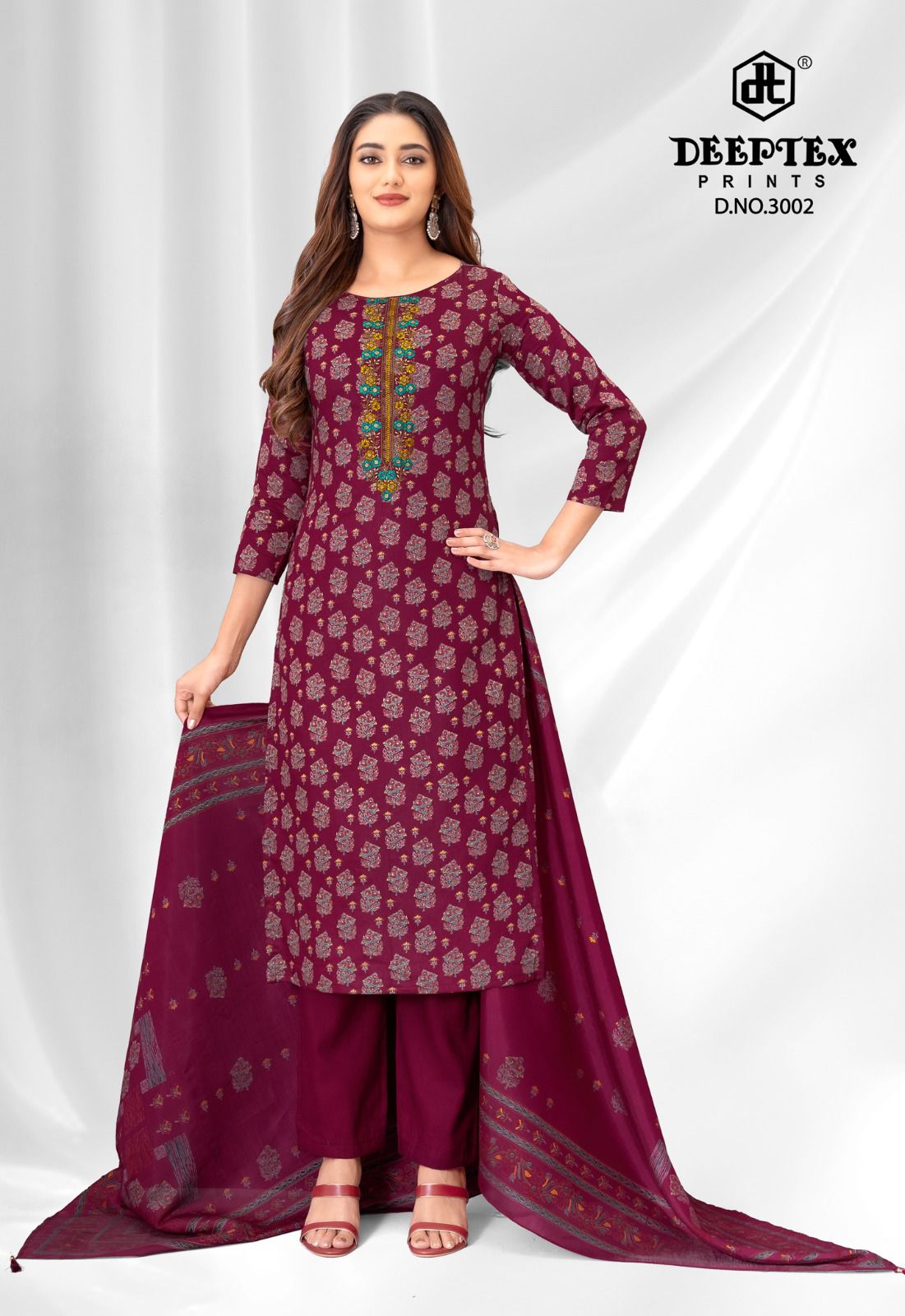 Mausami Vol 3 Deeptex Prints Jam Satin Pant Style Suits Wholesaler Gujarat