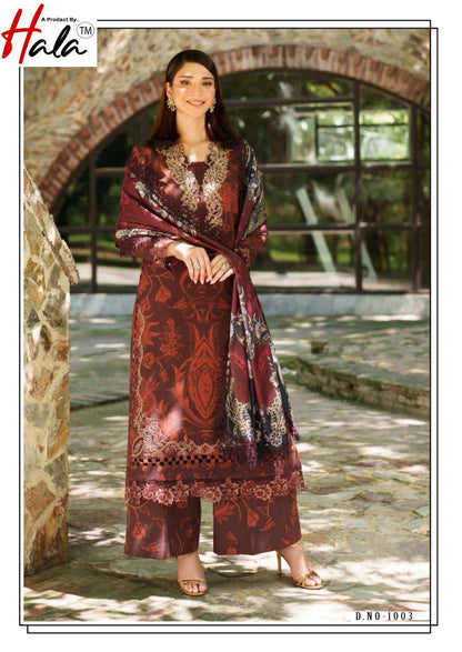 Mausummery Vol 1 Hala Lawn Cotton Karachi Salwar Suits Wholesaler India