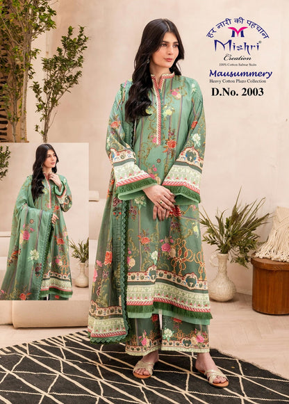 Mausummery Vol 2 Mishri Mix Cotton Karachi Salwar Suits Manufacturer Gujarat
