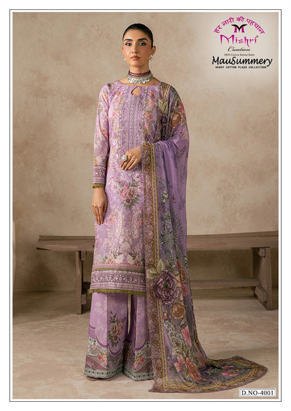 Mausummery Vol 4 Mishri Cotton Karachi Salwar Suits Manufacturer Gujarat