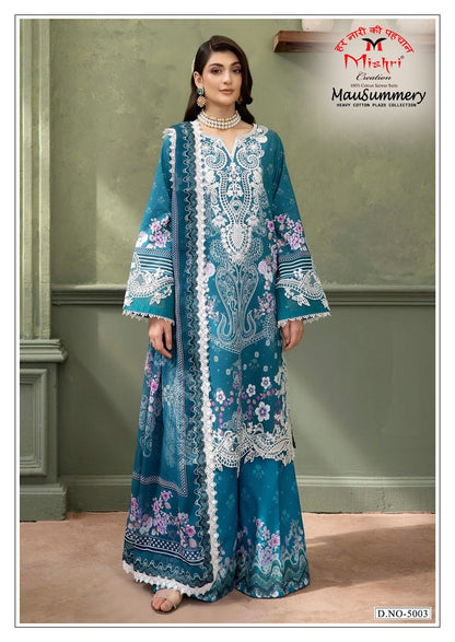 Mausummery Vol 5 Mishri Mix Cotton Karachi Salwar Suits Wholesaler
