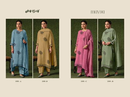 Mavya 3355 Jay Vijay Organza Pant Style Suits Exporter Ahmedabad