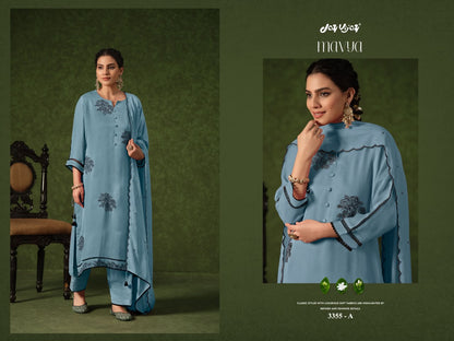 Mavya 3355 Jay Vijay Organza Pant Style Suits Exporter Ahmedabad
