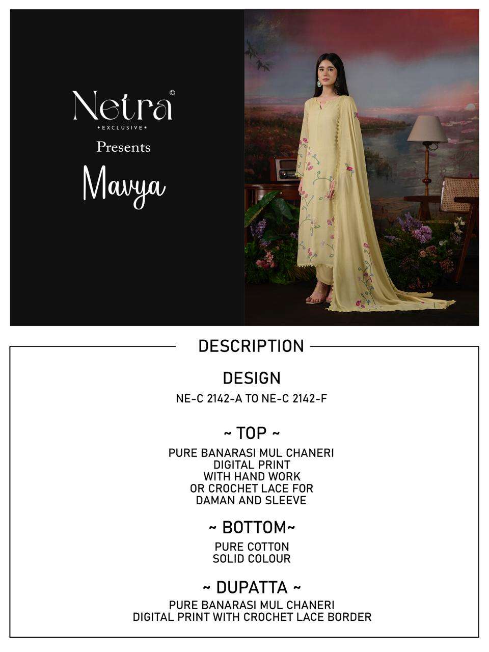 Mavya Netra Banarasi Pant Style Suits Wholesaler India