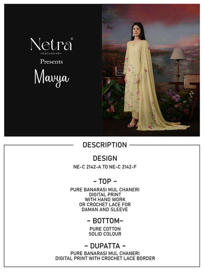 Mavya Netra Banarasi Pant Style Suits Wholesaler India