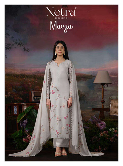 Mavya Netra Banarasi Pant Style Suits Wholesaler India