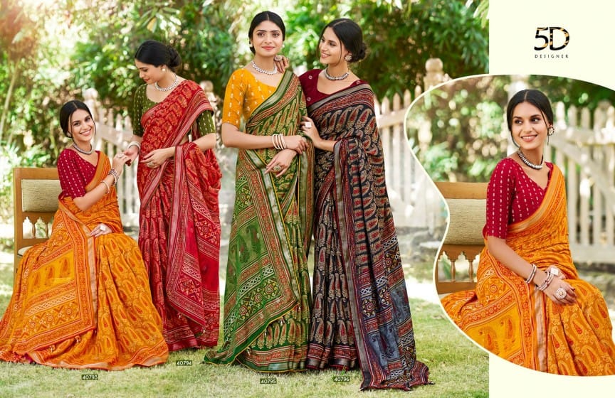 Maya 5D Designer Viscose Sarees Wholesaler