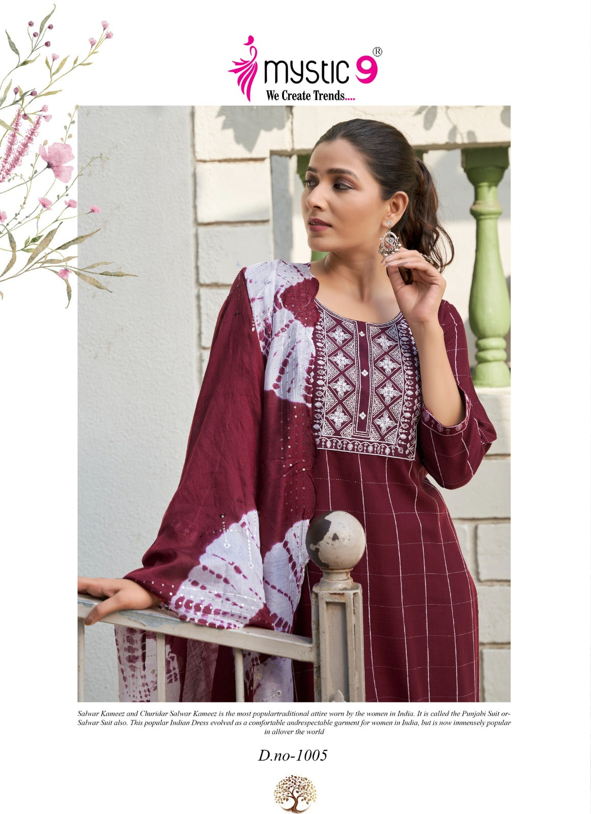 Maya Mystic 9 Dobby Readymade Pant Style Suits Wholesale Price