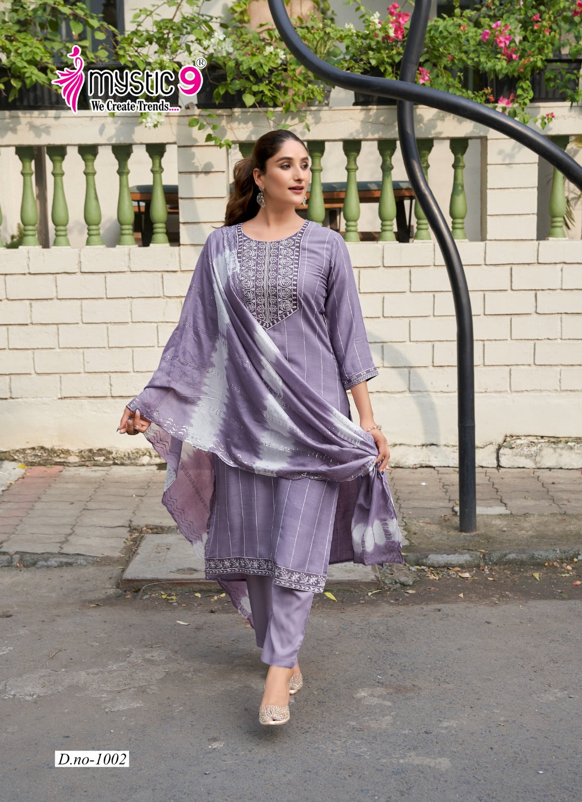 Maya Mystic 9 Dobby Readymade Pant Style Suits Wholesale Price