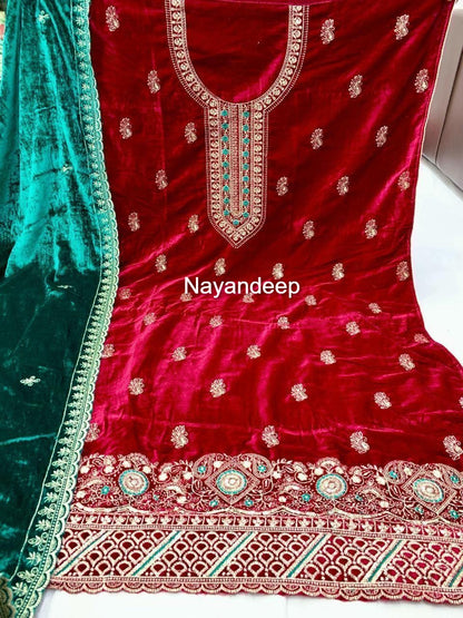 Maya Nayandeep Viscose Velvet Suits Exporter Gujarat