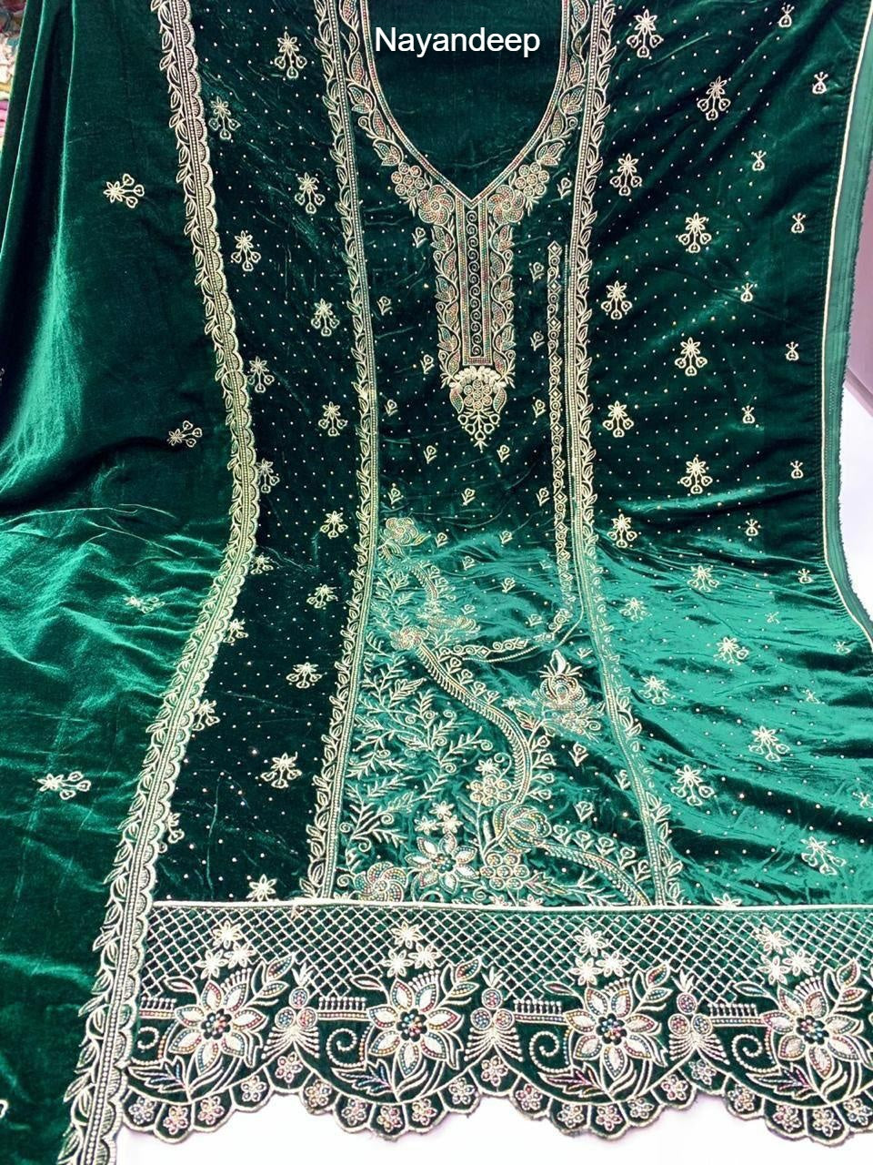 Maya Nayandeep Viscose Velvet Suits Exporter Gujarat